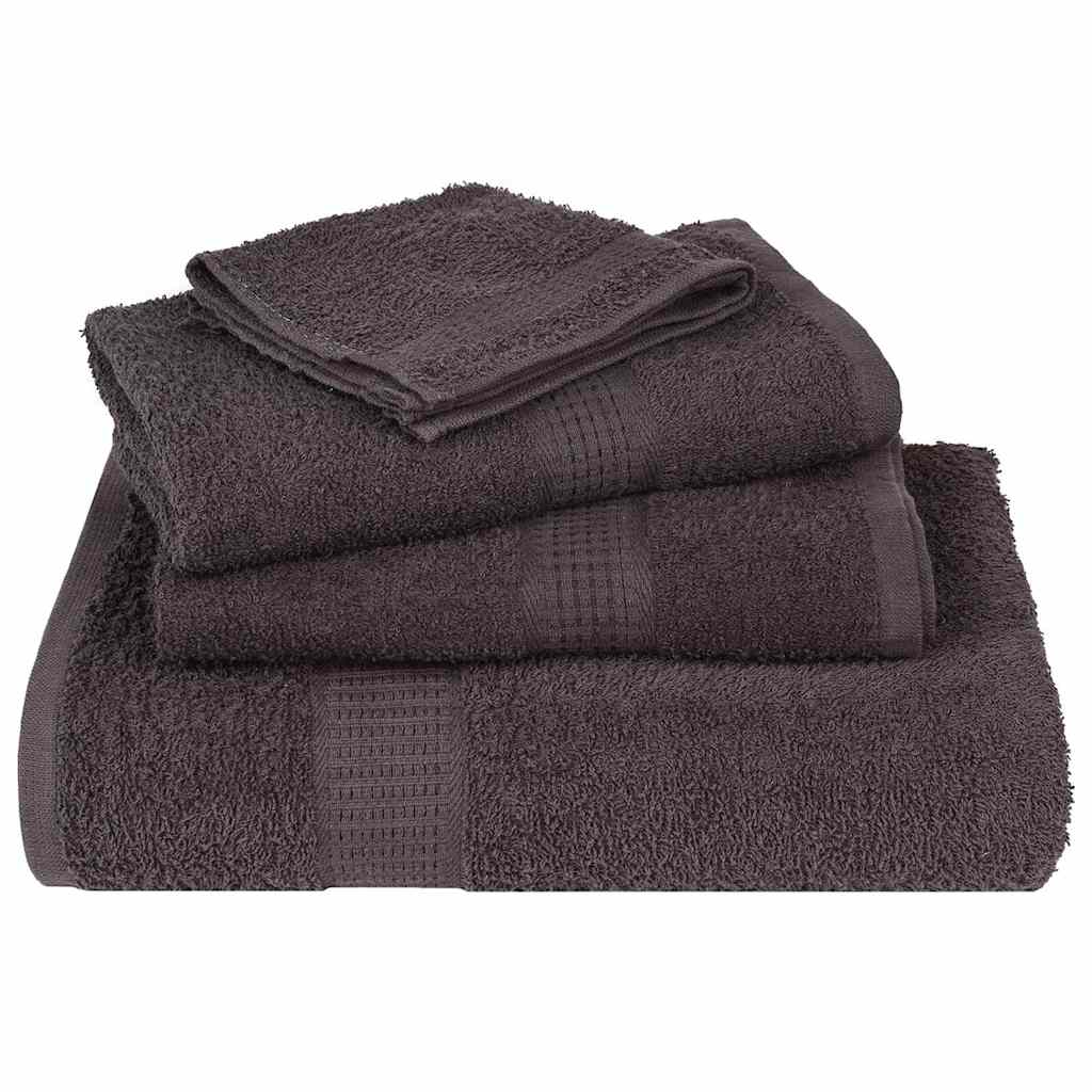vidaXL Serviettes d'invité 2 pcs anthracite 30x50cm 360g/m² 100% coton
