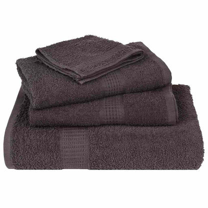 vidaXL Serviettes d'invité 2 pcs anthracite 30x50cm 360g/m² 100% coton