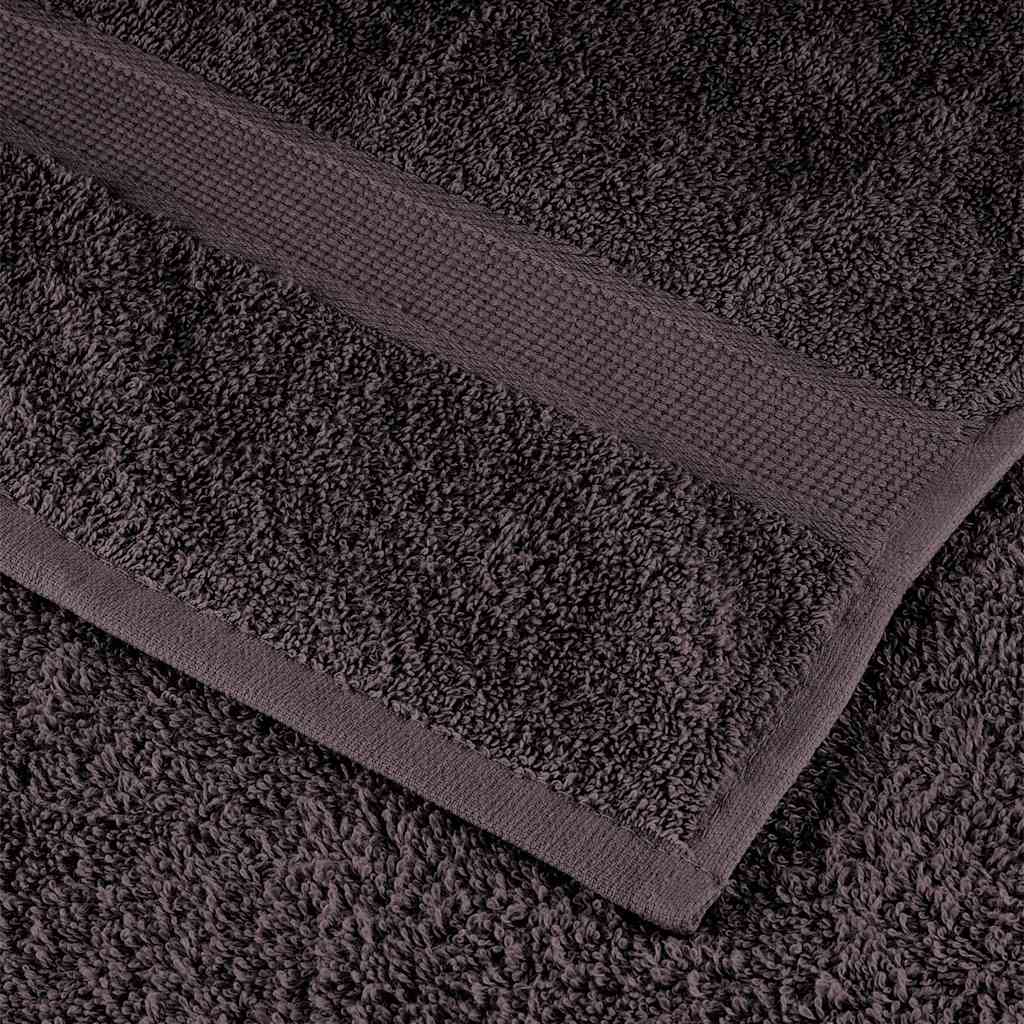 vidaXL Serviettes d'invité 2 pcs anthracite 30x50cm 360g/m² 100% coton