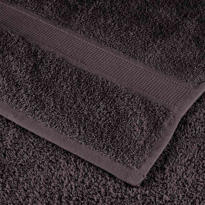 vidaXL Serviettes d'invité 2 pcs anthracite 30x50cm 360g/m² 100% coton
