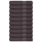 vidaXL Serviettes de sauna 10 pcs anthracite 80x200 cm 100% coton