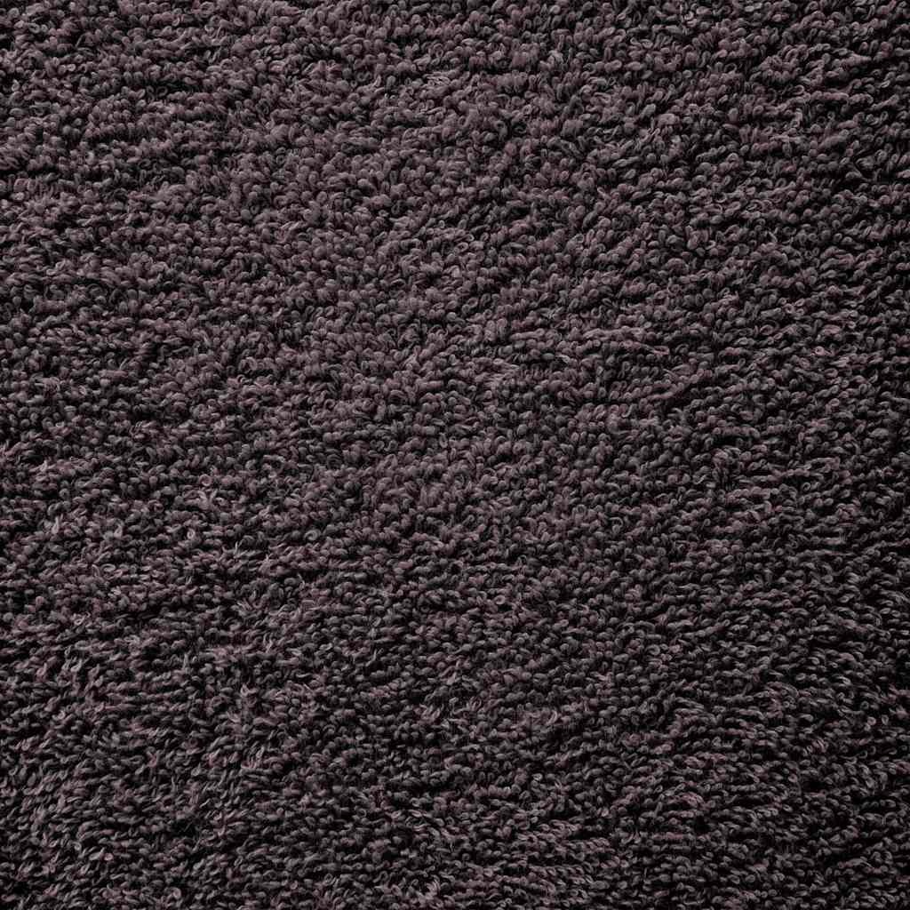 vidaXL Serviettes de sauna 10 pcs anthracite 80x200 cm 100% coton