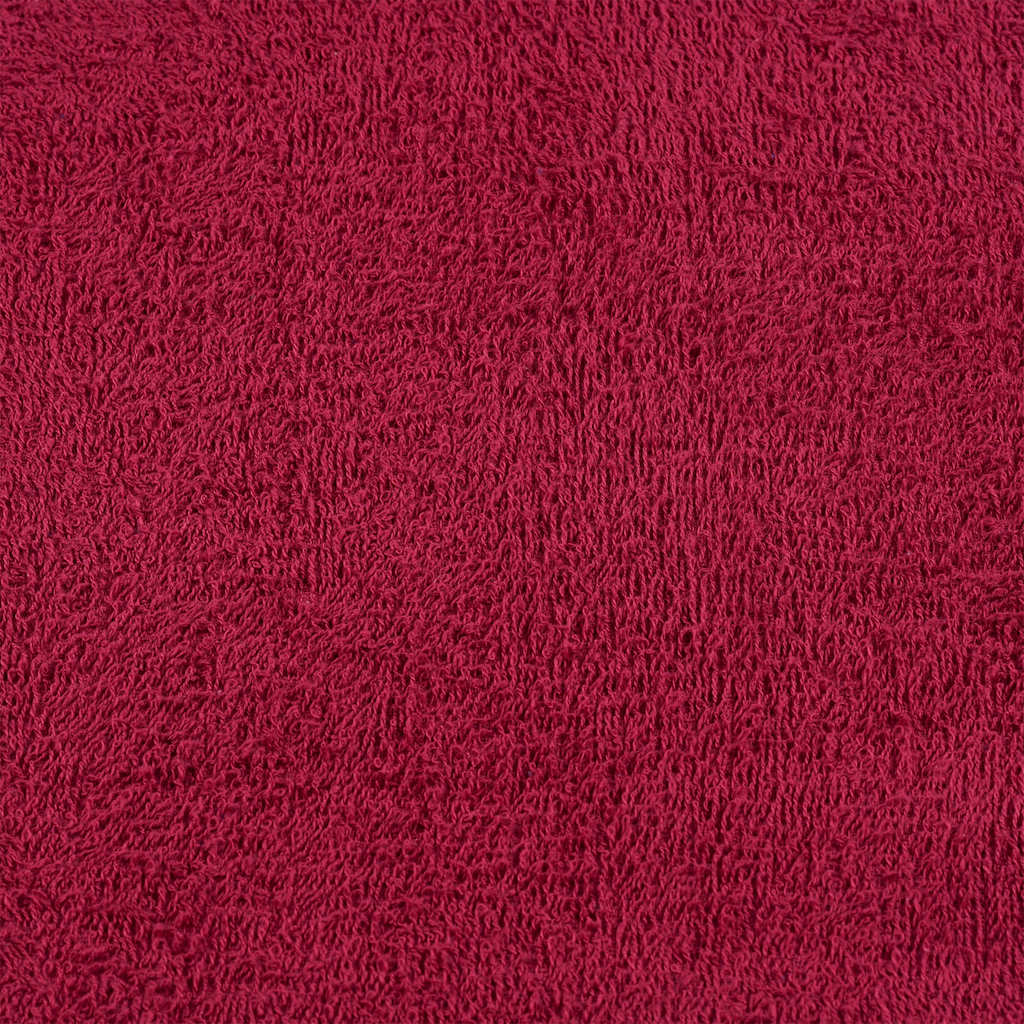 vidaXL Serviettes de bain 10pcs bordeaux 100x150cm 360 g/m² 100% coton