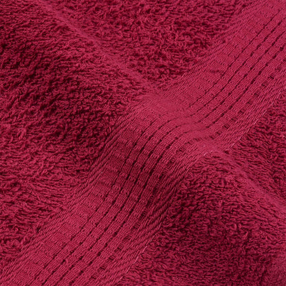 vidaXL Serviettes de bain 10pcs bordeaux 100x150cm 360 g/m² 100% coton