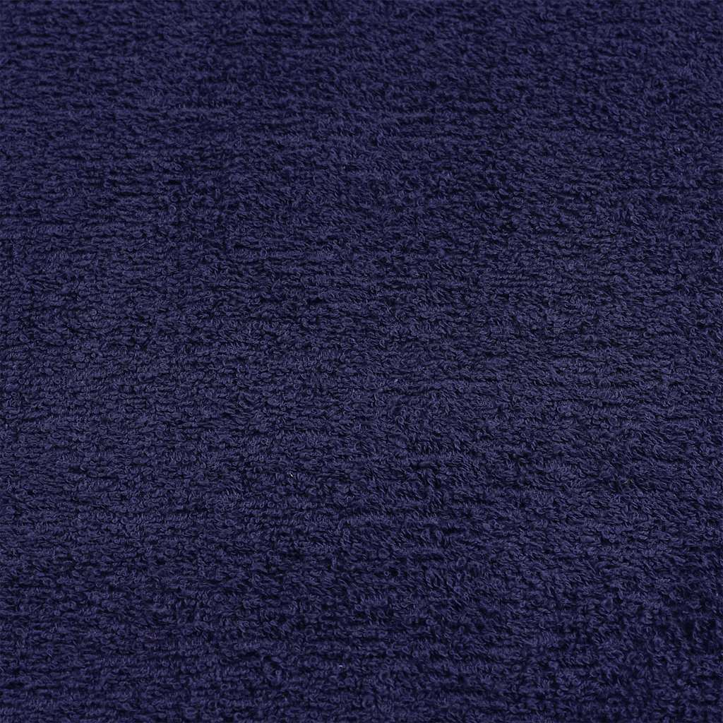 vidaXL Serviettes d'invité 2 pcs bleu marine 30x50 cm 100% coton