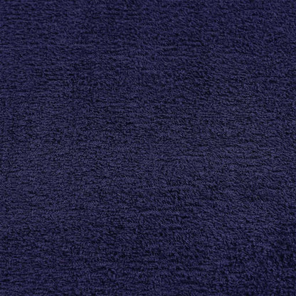 vidaXL Serviettes d'invité 2 pcs bleu marine 30x50 cm 100% coton