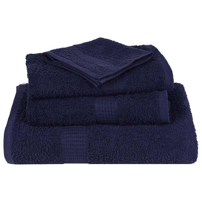 vidaXL Serviettes de sauna 2 pcs bleu marine 80x200 cm 100% coton