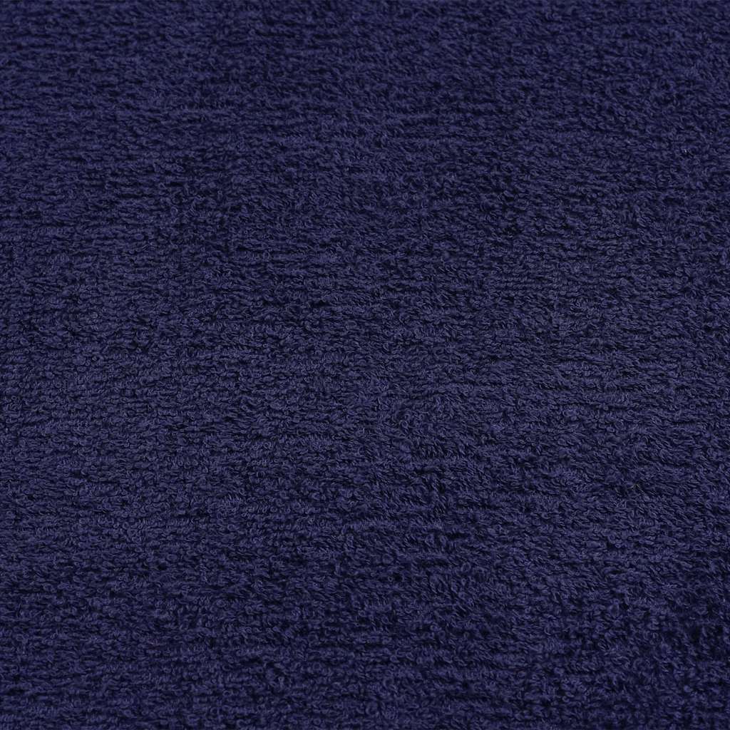 vidaXL Serviettes de sauna 2 pcs bleu marine 80x200 cm 100% coton
