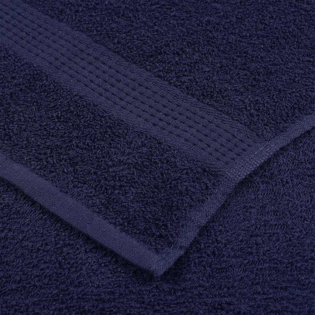 vidaXL Serviettes de sauna 2 pcs bleu marine 80x200 cm 100% coton