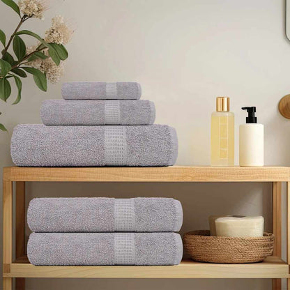 vidaXL Serviettes d'invité 2 pcs gris 30x50 cm 360 g/m² 100% coton