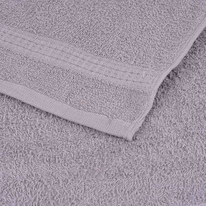 vidaXL Serviettes d'invité 2 pcs gris 30x50 cm 360 g/m² 100% coton