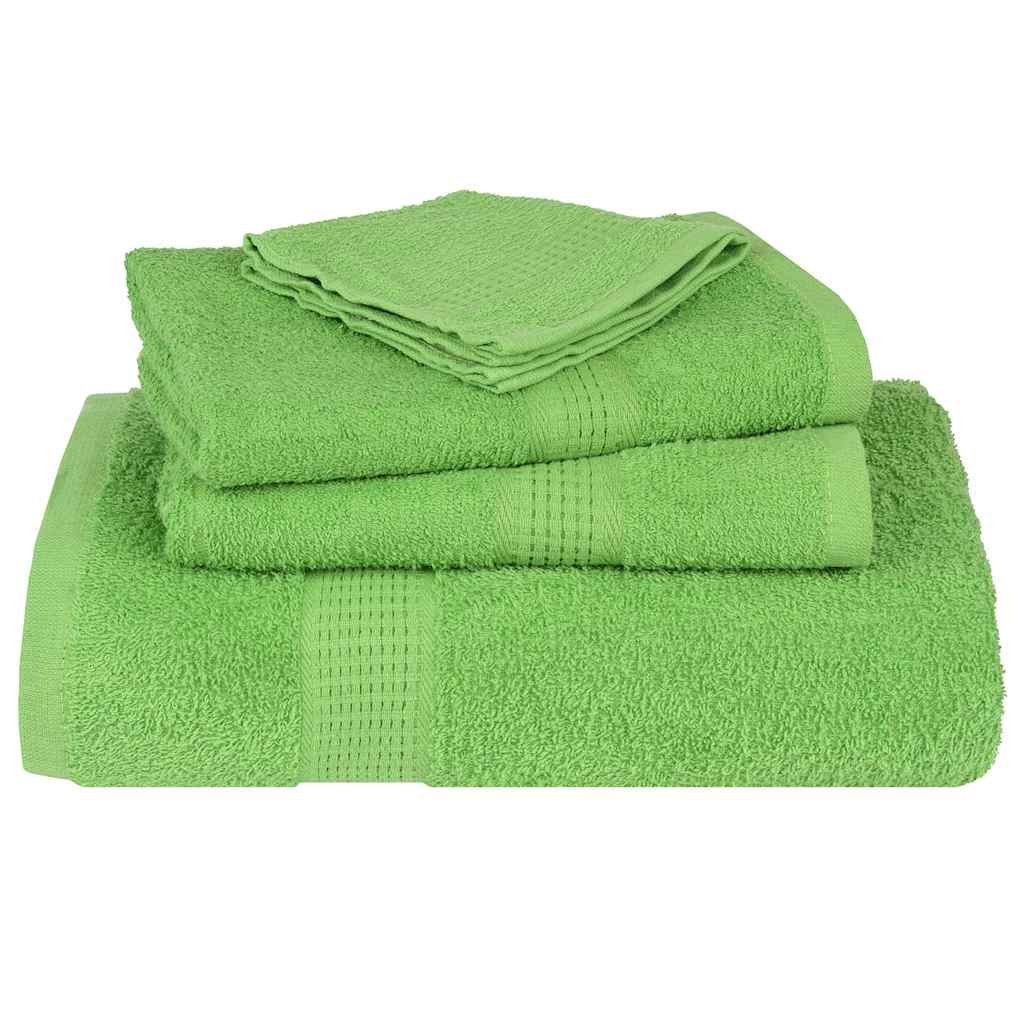 vidaXL Serviettes de douche 2 pcs vert pomme 70x140 cm 100% coton
