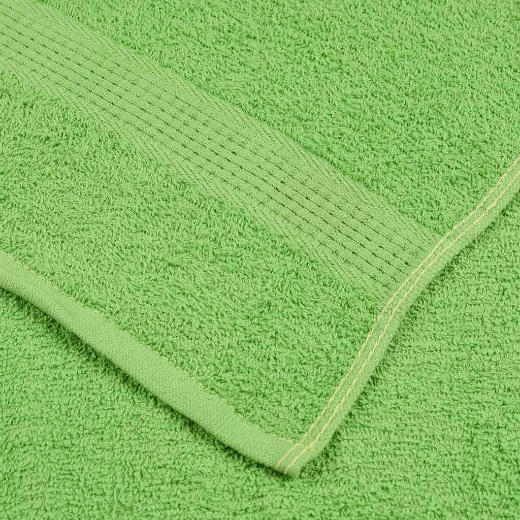 vidaXL Serviettes de douche 2 pcs vert pomme 70x140 cm 100% coton