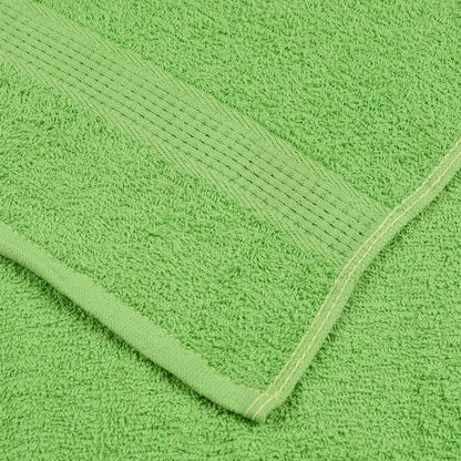 vidaXL Serviettes de douche 2 pcs vert pomme 70x140 cm 100% coton