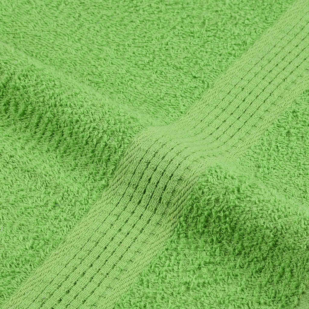 vidaXL Serviettes de douche 2 pcs vert pomme 70x140 cm 100% coton