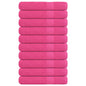 vidaXL Serviettes 10 pcs rose 100x200 cm 360 g/m² 100% coton