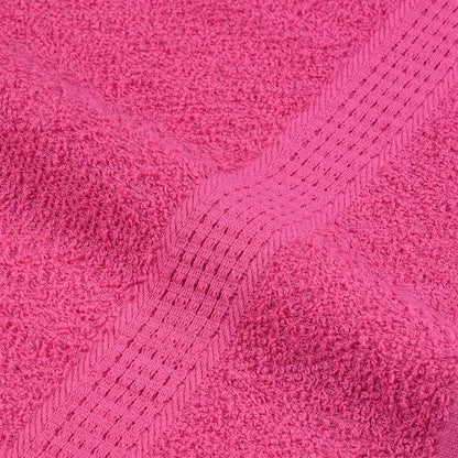 vidaXL Serviettes 10 pcs rose 100x200 cm 360 g/m² 100% coton