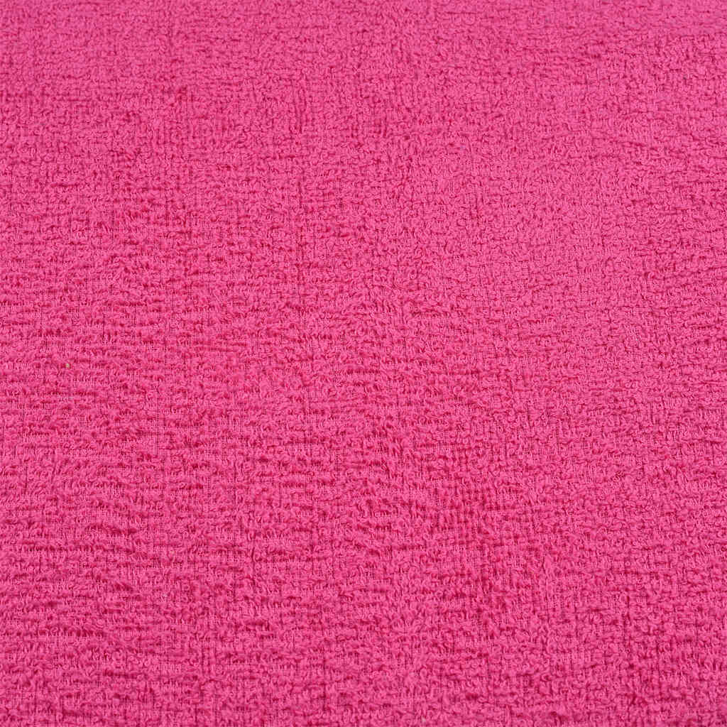 vidaXL Serviettes 10 pcs rose 100x200 cm 360 g/m² 100% coton