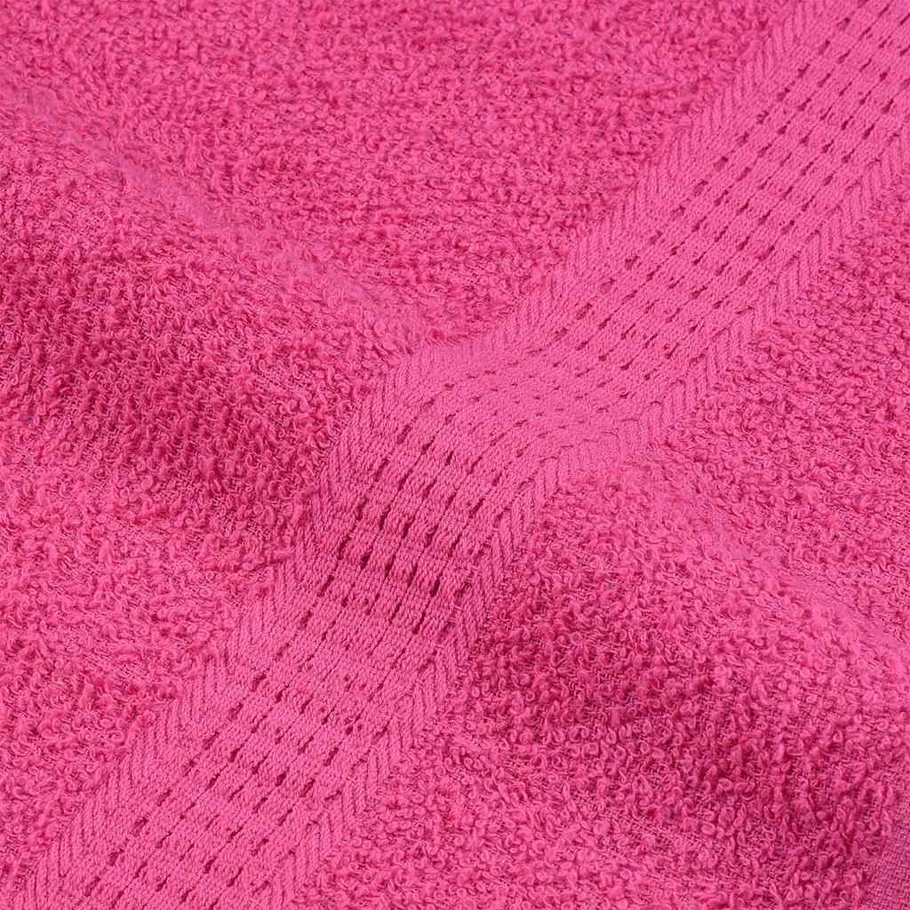vidaXL Serviettes 10 pcs rose 100x200 cm 360 g/m² 100% coton