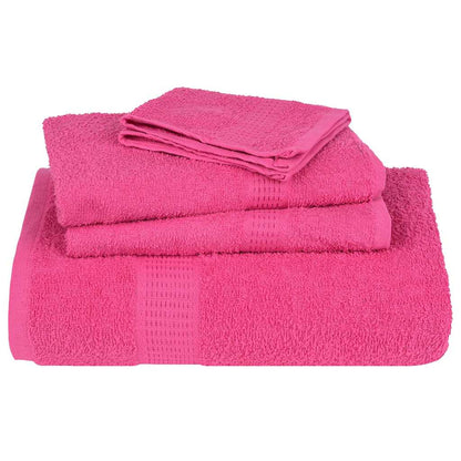 vidaXL Serviettes 10 pcs rose 100x200 cm 360 g/m² 100% coton