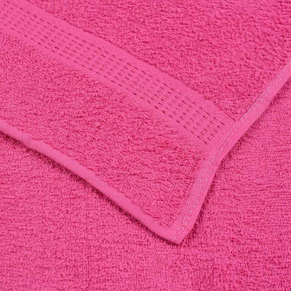 vidaXL Serviettes 10 pcs rose 100x200 cm 360 g/m² 100% coton