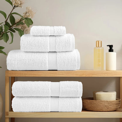 vidaXL Gants de toilette de qualité supérieure 50 pcs blanc 100% coton
