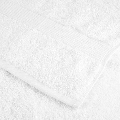 vidaXL Gants de toilette de qualité supérieure 50 pcs blanc 100% coton