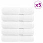 vidaXL Serviettes de douche de qualité supérieure 25 pcs 100% coton