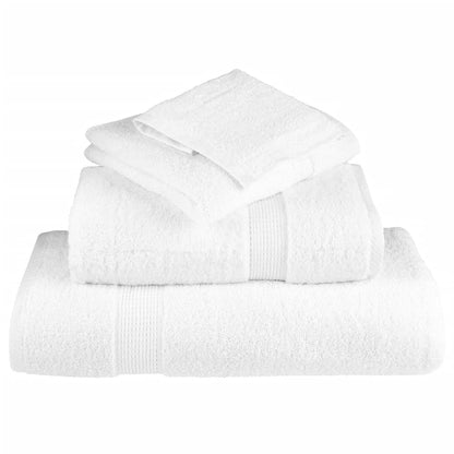 vidaXL Serviettes de bain de qualité supérieure 10pcs blanc 100% coton