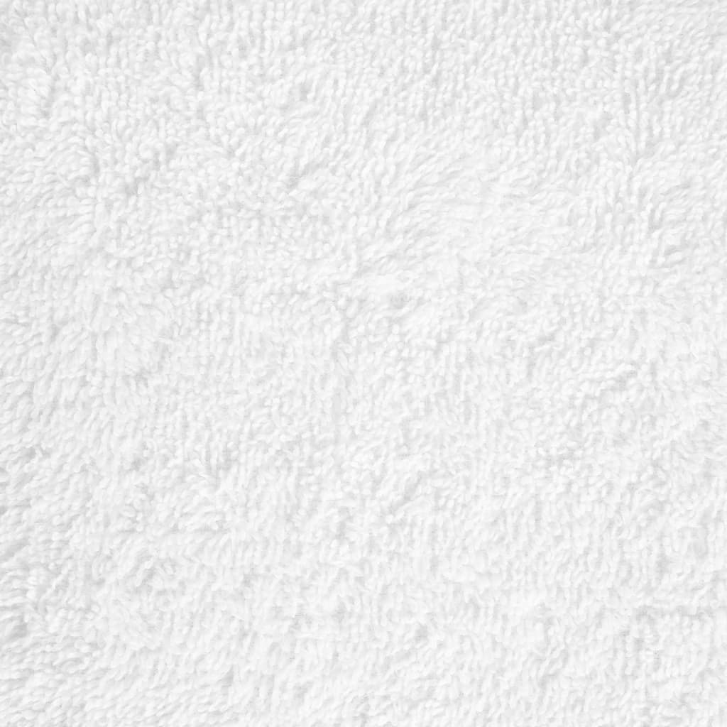 vidaXL Serviettes de bain de qualité supérieure 10pcs blanc 100% coton