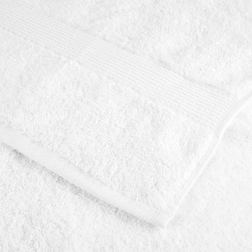 vidaXL Serviettes de bain de qualité supérieure 10pcs blanc 100% coton