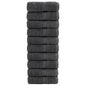 vidaXL Gants de toilette de qualité supérieure 10pcs 600g/m² 100%coton