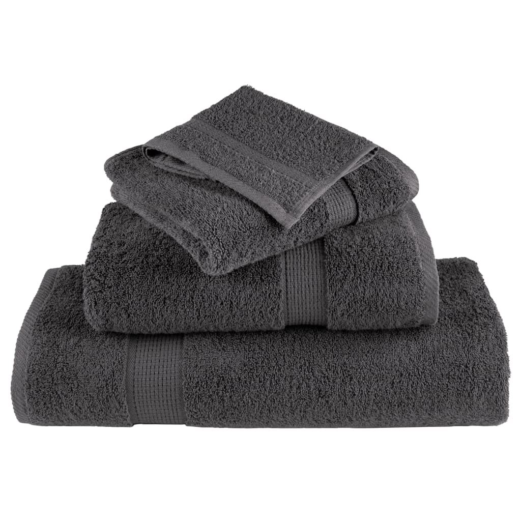 vidaXL Gants de toilette de qualité supérieure 10pcs 600g/m² 100%coton