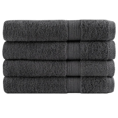 vidaXL Serviettes de sauna de qualité supérieure 4pcs 100% coton