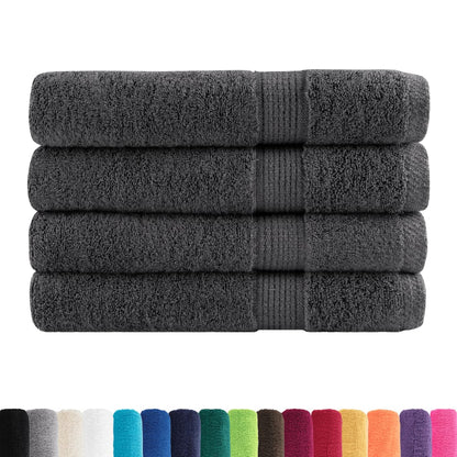 vidaXL Serviettes de sauna de qualité supérieure 4pcs 100% coton