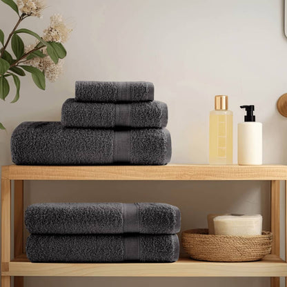 vidaXL Serviettes de sauna de qualité supérieure 4pcs 100% coton