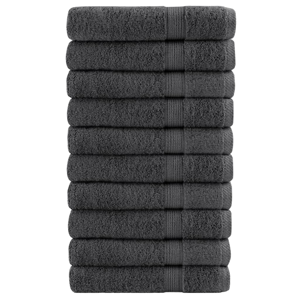 vidaXL Serviettes de sauna de qualité supérieure 10 pcs 100% coton
