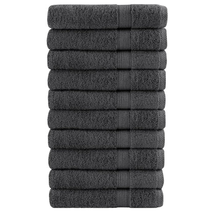 vidaXL Serviettes de sauna de qualité supérieure 10 pcs 100% coton