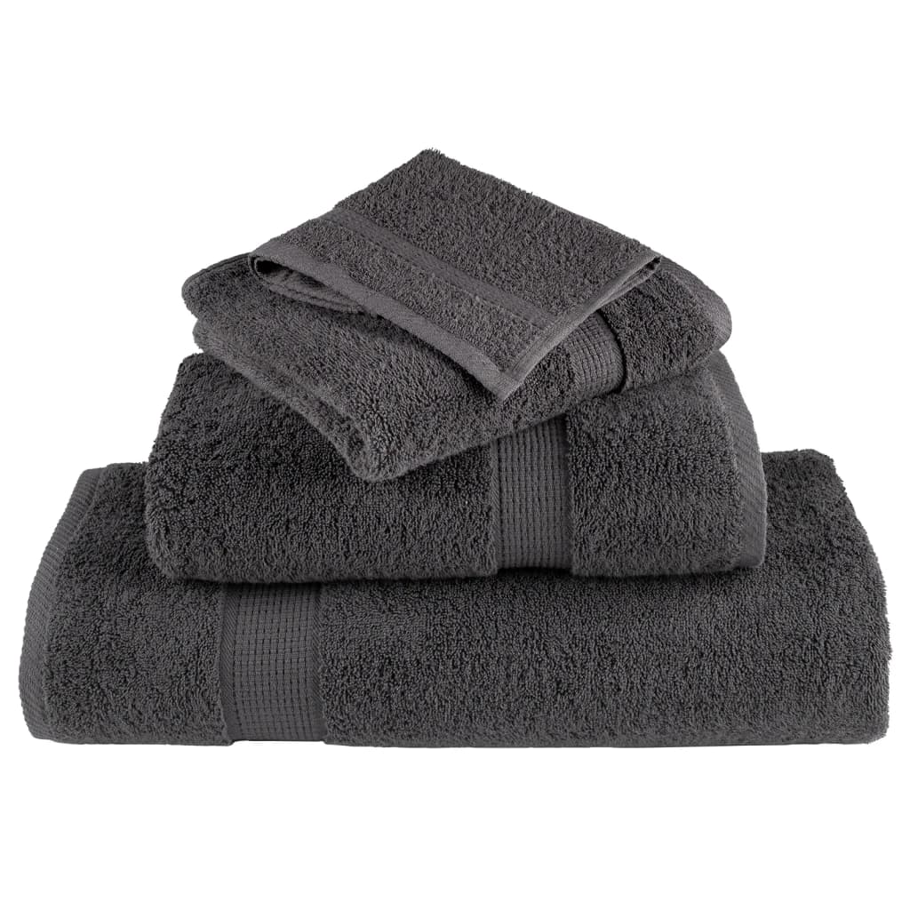 vidaXL Serviettes de sauna de qualité supérieure 10 pcs 100% coton
