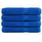 vidaXL Serviettes de sauna de qualité supérieure 4 pcs bleu 100% coton