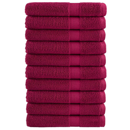 vidaXL Serviettes de sauna de qualité supérieure 10 pcs 100% coton
