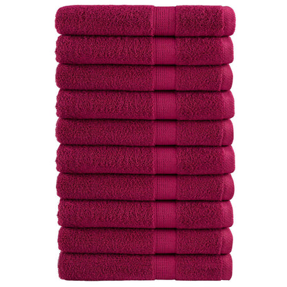 vidaXL Serviettes de qualité supérieure 10pcs 600 g/m² 100% coton