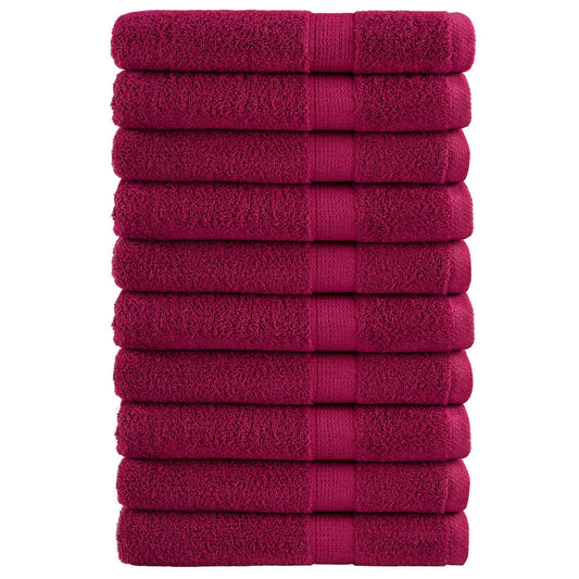 vidaXL Serviettes de qualité supérieure 10pcs 600 g/m² 100% coton