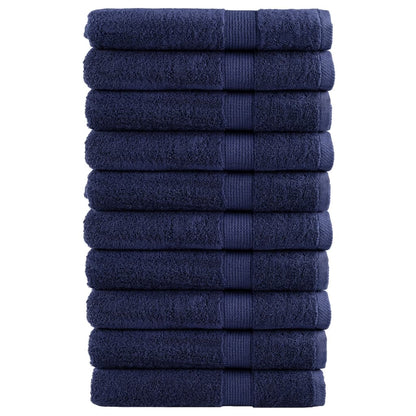 vidaXL Serviettes de qualité supérieure 10 pcs 600 g/m² 100% coton