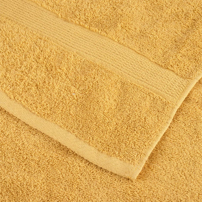 vidaXL Serviettes de douche de qualité supérieure 10pcs doré 100%coton