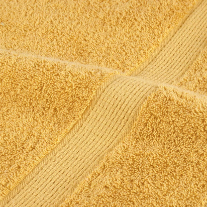 vidaXL Serviettes de douche de qualité supérieure 10pcs doré 100%coton