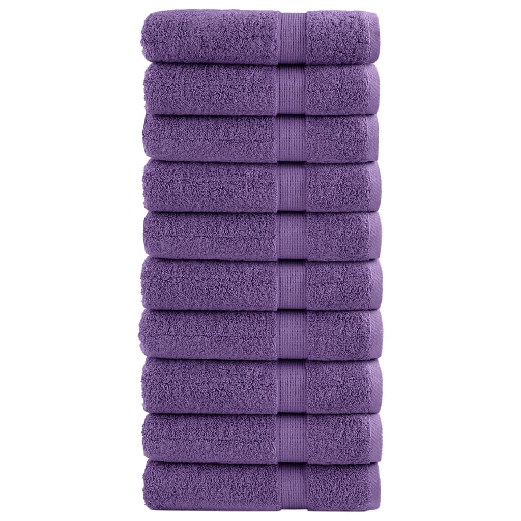 vidaXL Serviettes de douche de qualité supérieure 10 pcs 100% coton