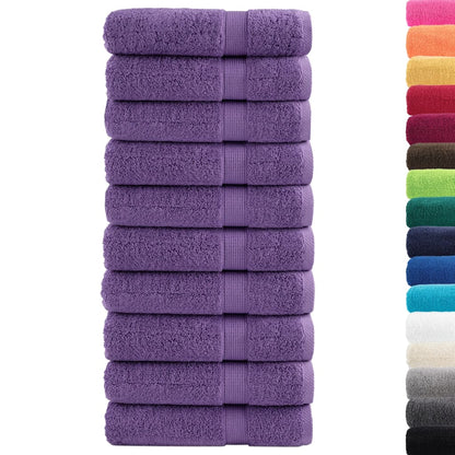 vidaXL Serviettes de douche de qualité supérieure 10 pcs 100% coton