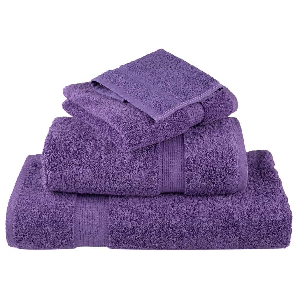 vidaXL Serviettes de douche de qualité supérieure 10 pcs 100% coton