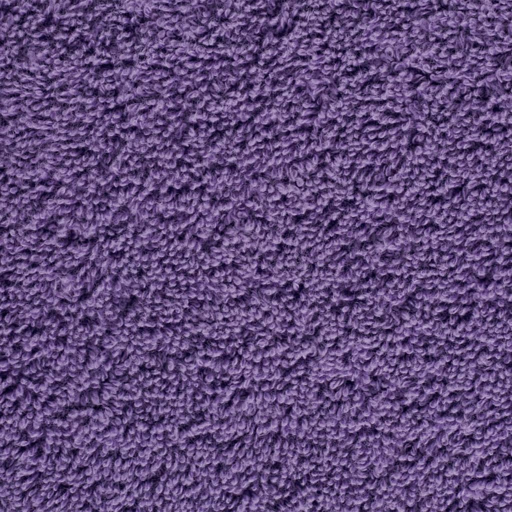 vidaXL Serviettes de qualité supérieure 4 pcs violet 100% coton